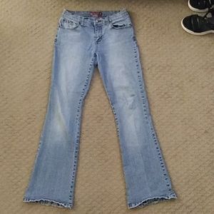 So stretch flare jeans sz 7